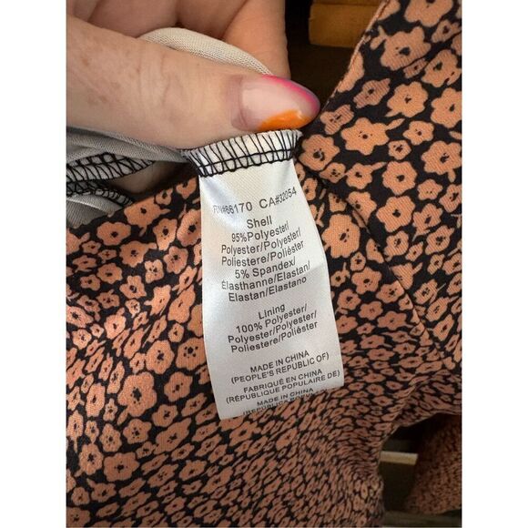 NWT Free People x Hutch Floral Copper Jumpsuit Size Medium - Picture 10 of 10